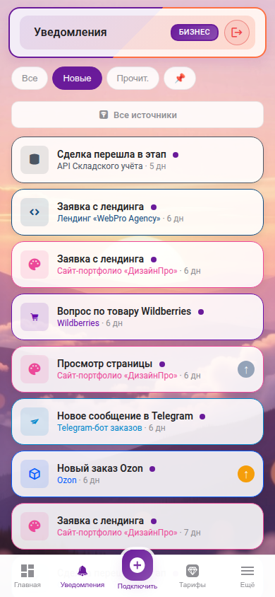 Notix CRM мобильное приложение
